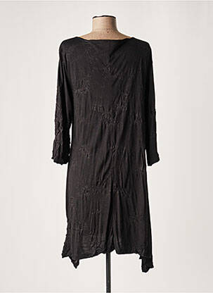 Rochie scurtă mâneci 3/4 mâneci 3/4 negru LAUREN VIDAL femeie