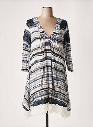 Rochie midi albastru LAUREN VIDAL femeie