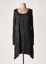 Rochie midi mâneci lungi mâneci lungi negru LAUREN VIDAL femeie