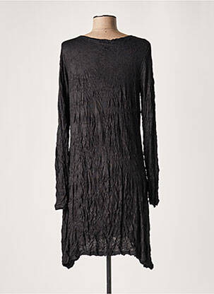 Rochie midi mâneci lungi mâneci lungi negru LAUREN VIDAL femeie