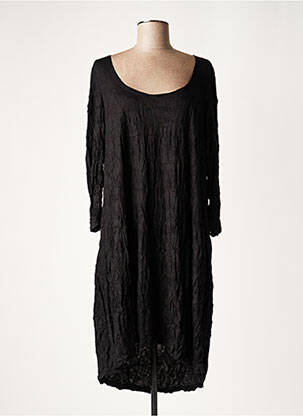 Rochie midi mâneci lungi mâneci lungi negru LAUREN VIDAL femeie