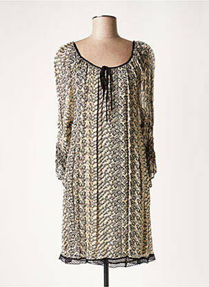 Rochie scurtă bej LAUREN VIDAL femeie