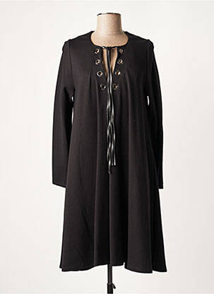 Rochie midi mâneci lungi mâneci lungi negru LAUREN VIDAL femeie