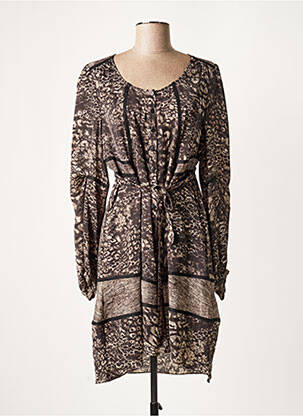 Rochie midi gri LAUREN VIDAL femeie