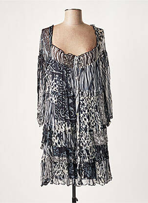 Rochie scurtă albastru LAUREN VIDAL femeie