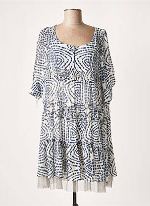 Rochie midi mâneci 3/4 mâneci 3/4 gri LAUREN VIDAL femeie