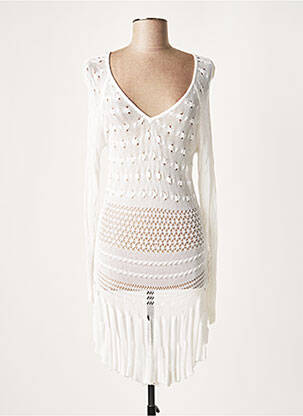 Rochie midi alb LAUREN VIDAL femeie