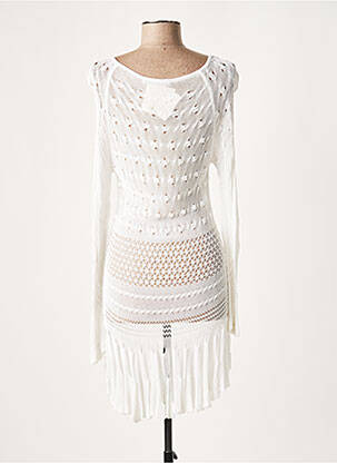 Rochie midi mâneci lungi mâneci lungi alb LAUREN VIDAL femeie