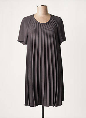 Rochie scurtă gri LAUREN VIDAL femeie