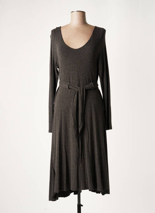 Rochie midi gri LAUREN VIDAL femeie