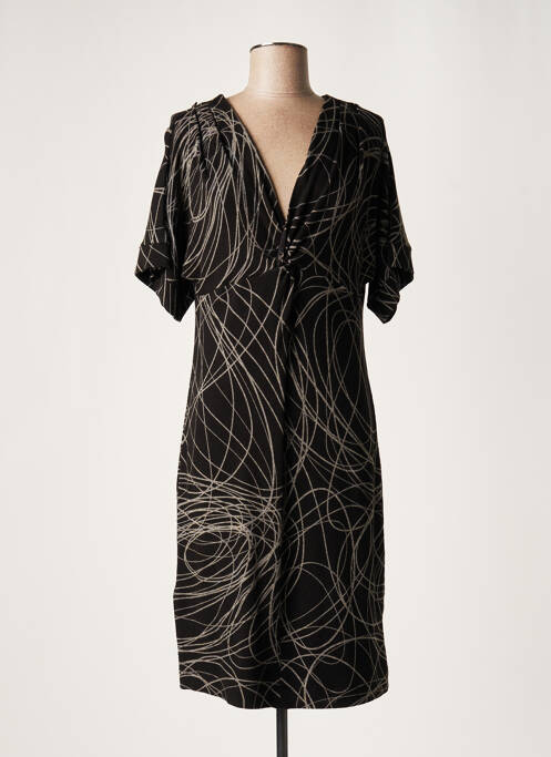 Rochie midi negru LAUREN VIDAL femeie