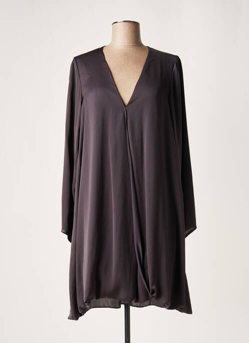 Rochie midi gri LAUREN VIDAL femeie