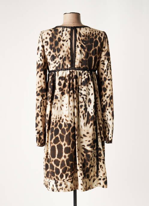 Rochie scurtă bej LAUREN VIDAL femeie