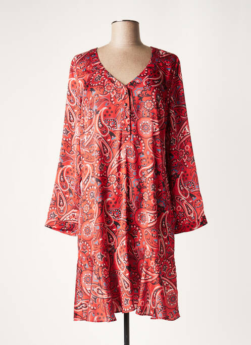 Rochie midi portocaliu LAUREN VIDAL femeie