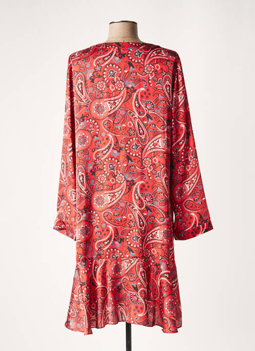 Rochie midi portocaliu LAUREN VIDAL femeie