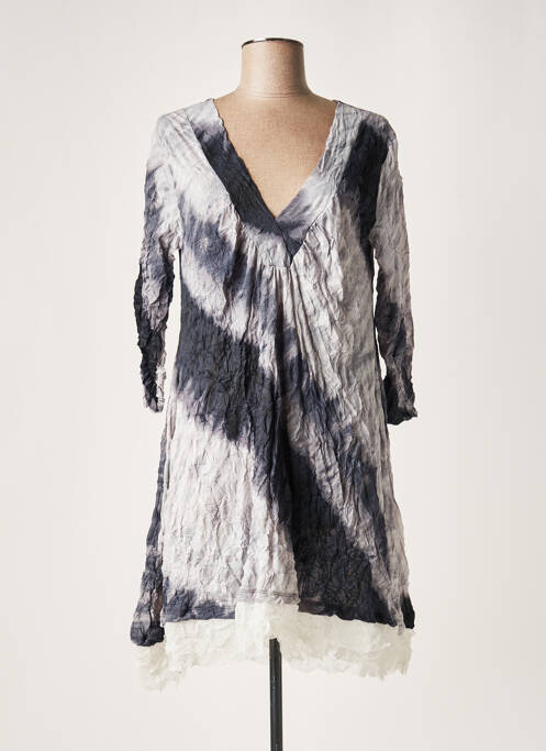 Rochie midi gri LAUREN VIDAL femeie