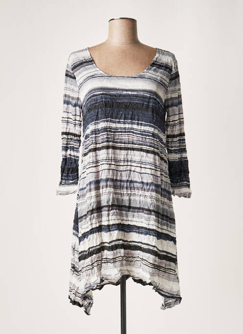 Rochie scurtă gri LAUREN VIDAL femeie