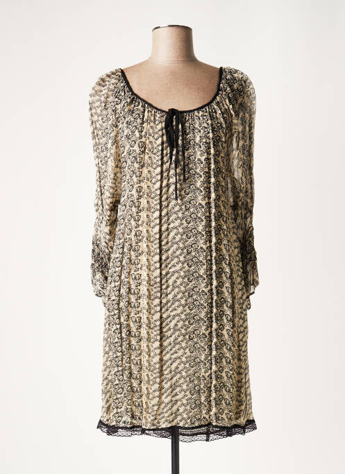 Rochie scurtă bej LAUREN VIDAL femeie