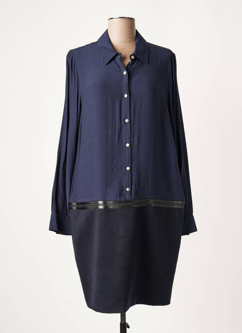 Rochie midi albastru LAUREN VIDAL femeie