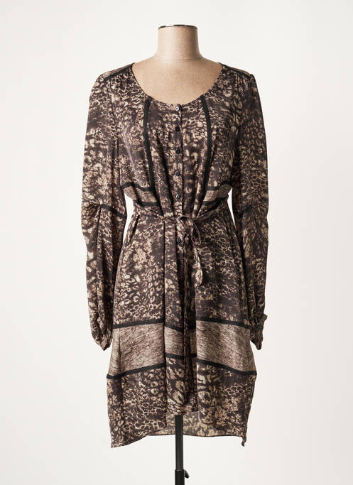 Rochie midi gri LAUREN VIDAL femeie