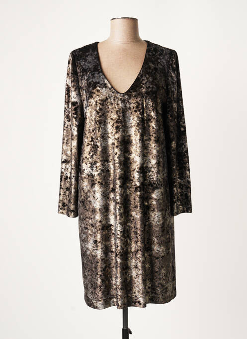 Rochie midi gri LAUREN VIDAL femeie