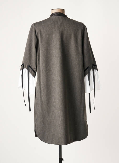 Rochie scurtă gri LAUREN VIDAL femeie