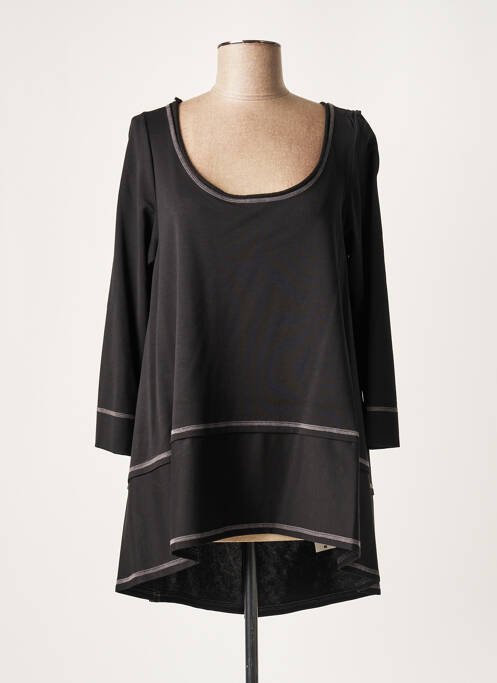 Tunică mâneci lungi negru LAUREN VIDAL femeie