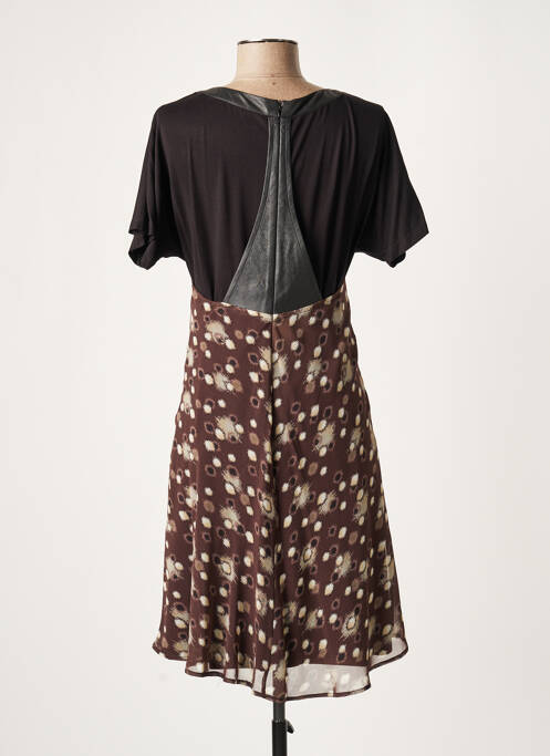 Rochie midi maro LAUREN VIDAL femeie