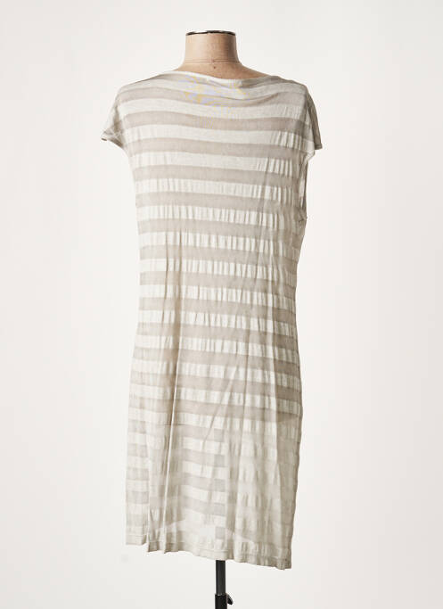 Rochie scurtă gri LAUREN VIDAL femeie