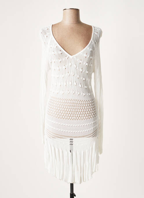 Rochie midi alb LAUREN VIDAL femeie