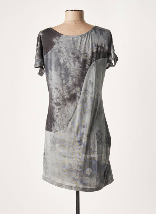 Tunică mâneci scurte gri LAUREN VIDAL femeie