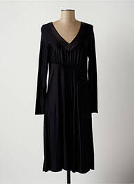Rochie midi mâneci lungi mâneci lungi negru LAUREN VIDAL femeie