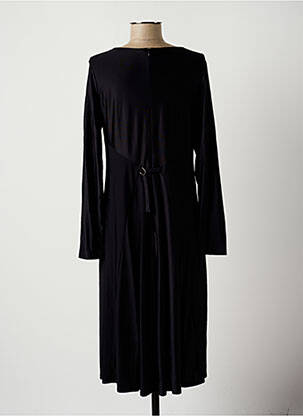 Rochie midi mâneci lungi mâneci lungi negru LAUREN VIDAL femeie