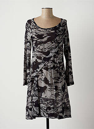 Rochie midi gri LAUREN VIDAL femeie