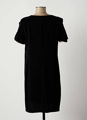 Rochie midi croială fluidă mâneci scurte negru LAUREN VIDAL femeie