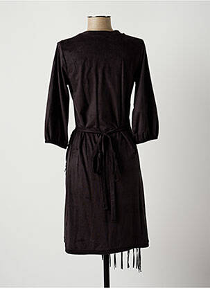 Rochie midi mâneci 3/4 mâneci 3/4 gri LAUREN VIDAL femeie