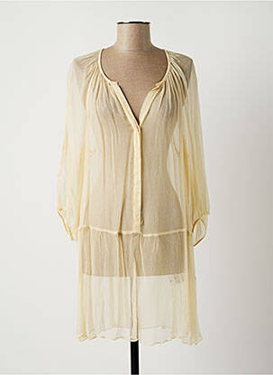 Tunică mâneci lungi bej LAUREN VIDAL femeie