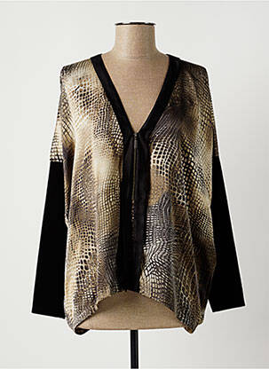 Bluză maro LAUREN VIDAL femeie