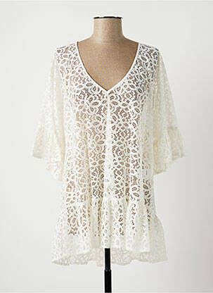 Tunică mâneci lungi alb LAUREN VIDAL femeie