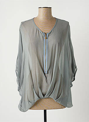 Bluză albastru LAUREN VIDAL femeie