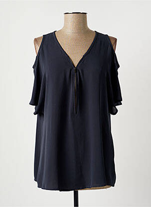 Bluză albastru LAUREN VIDAL femeie