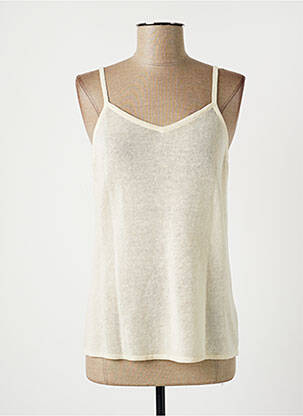 Pulover bej LAUREN VIDAL femeie