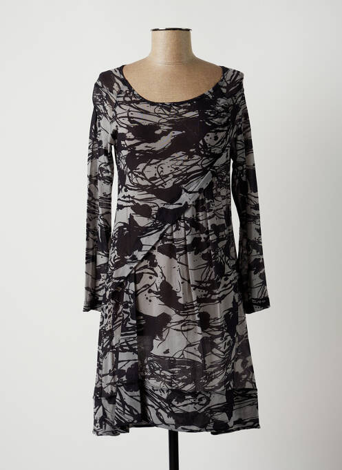 Rochie midi gri LAUREN VIDAL femeie