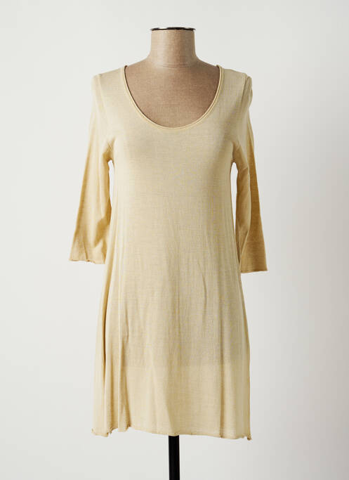 Rochie scurtă bej LAUREN VIDAL femeie