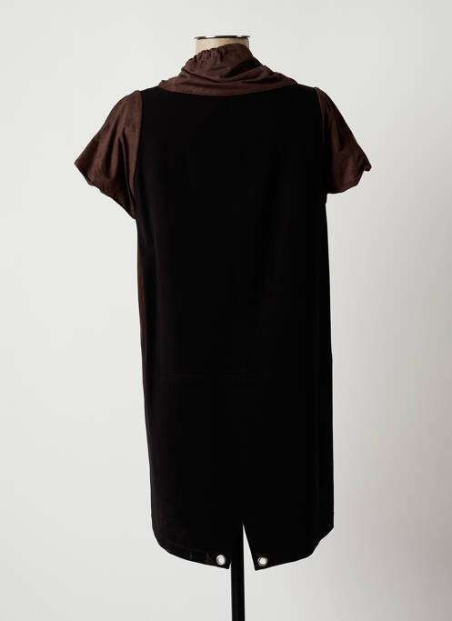 Rochie scurtă maro LAUREN VIDAL femeie