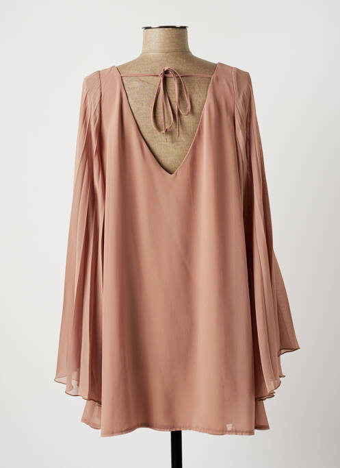 Tunică mâneci lungi maro LAUREN VIDAL femeie