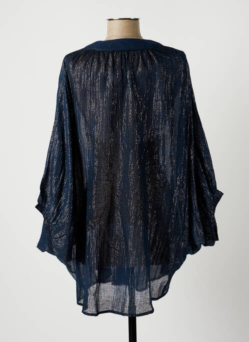 Tunică mâneci lungi albastru LAUREN VIDAL femeie