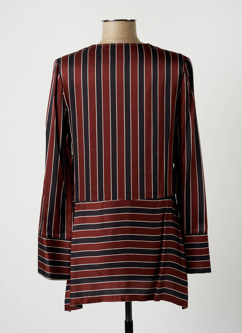 Tunică mâneci lungi maro LAUREN VIDAL femeie