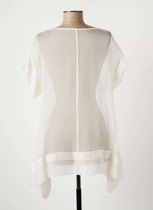 Tunică mâneci scurte alb LAUREN VIDAL femeie