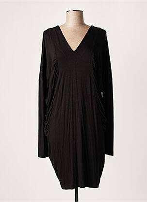 Rochie midi mâneci lungi mâneci lungi negru LAUREN VIDAL femeie